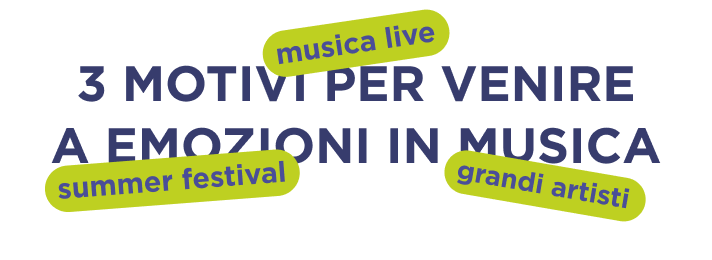 Musica Live, Summer Festival e grandi artisti ad Emozioni In Musica. L'evento dell'anno a Roseto degli Abruzzi.